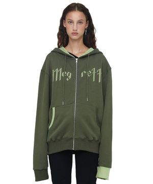 ALLEGRETTO HOODED ZIP UP / KHAKI