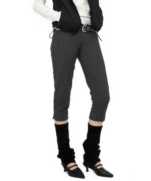 LINE THREE-QUARTER SHORTS / GRAY