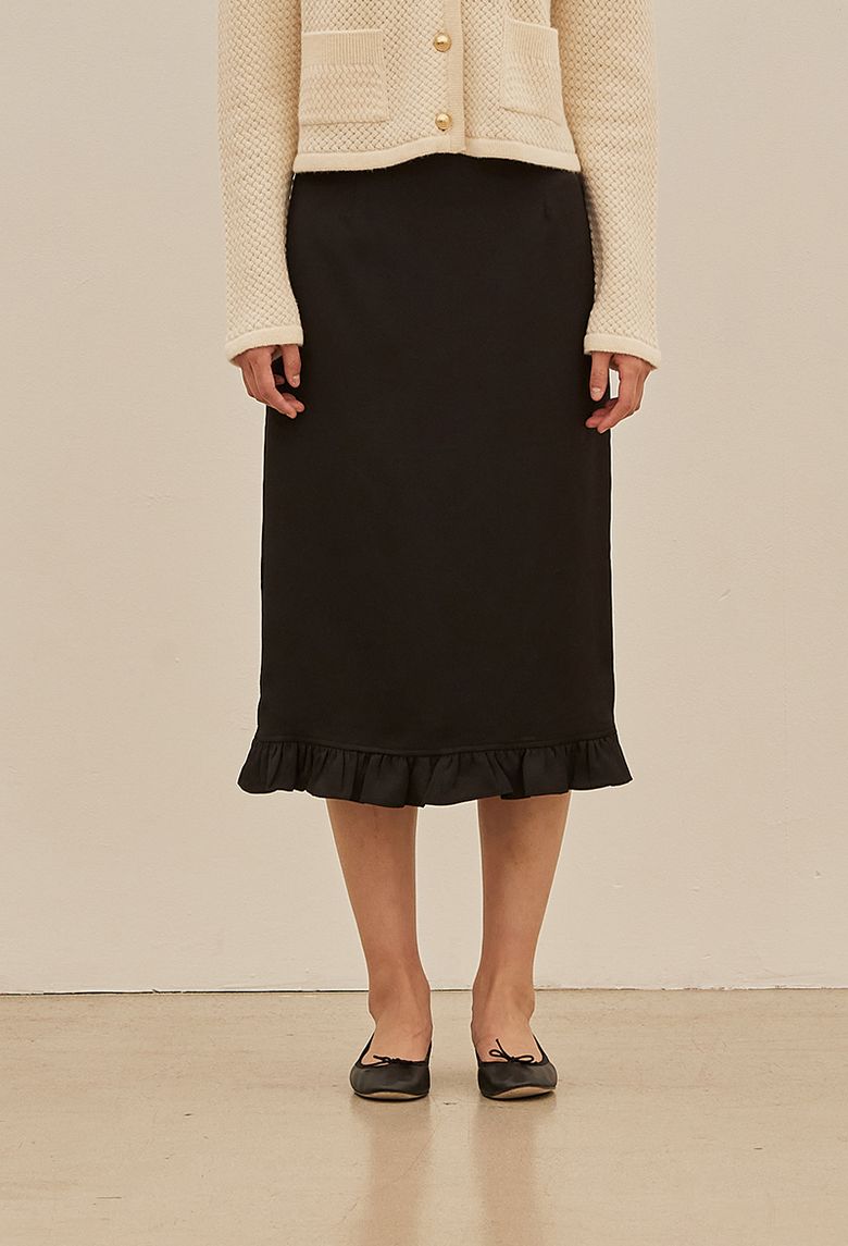 PEONY SATIN SKIRT (2colors)