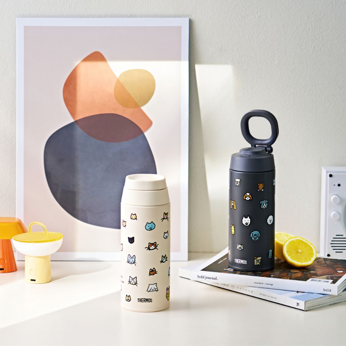 써모스(THERMOS) 보온보냉 제로퍼제로 캐리 루프 텀블러 JOO-500KC (500ml)