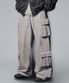 Incision Multi Cargo Sweat Pants - Light Grey