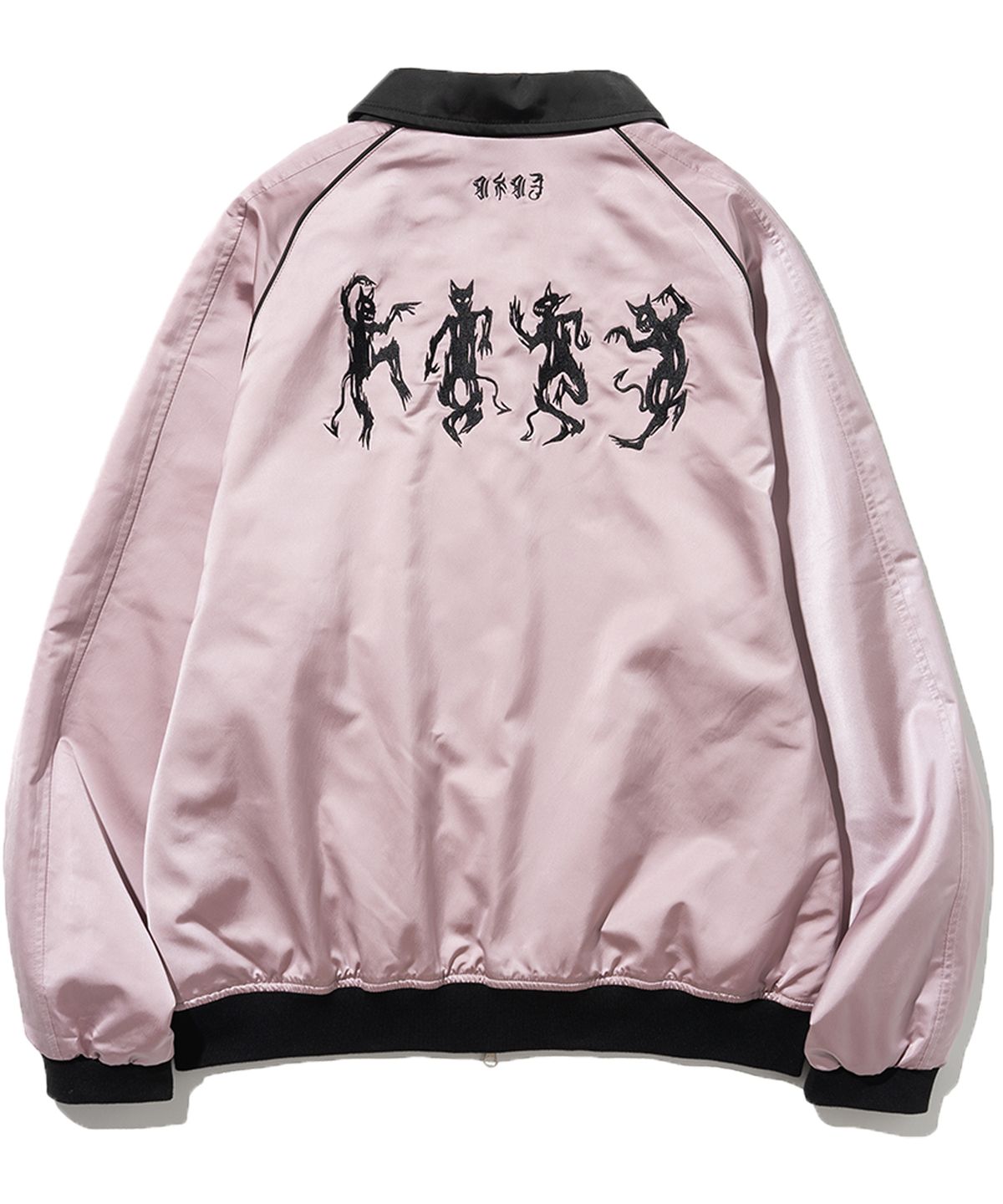 낫포너드(NOT4NERD) 4Devils Satin Blouson Jacket - Pink