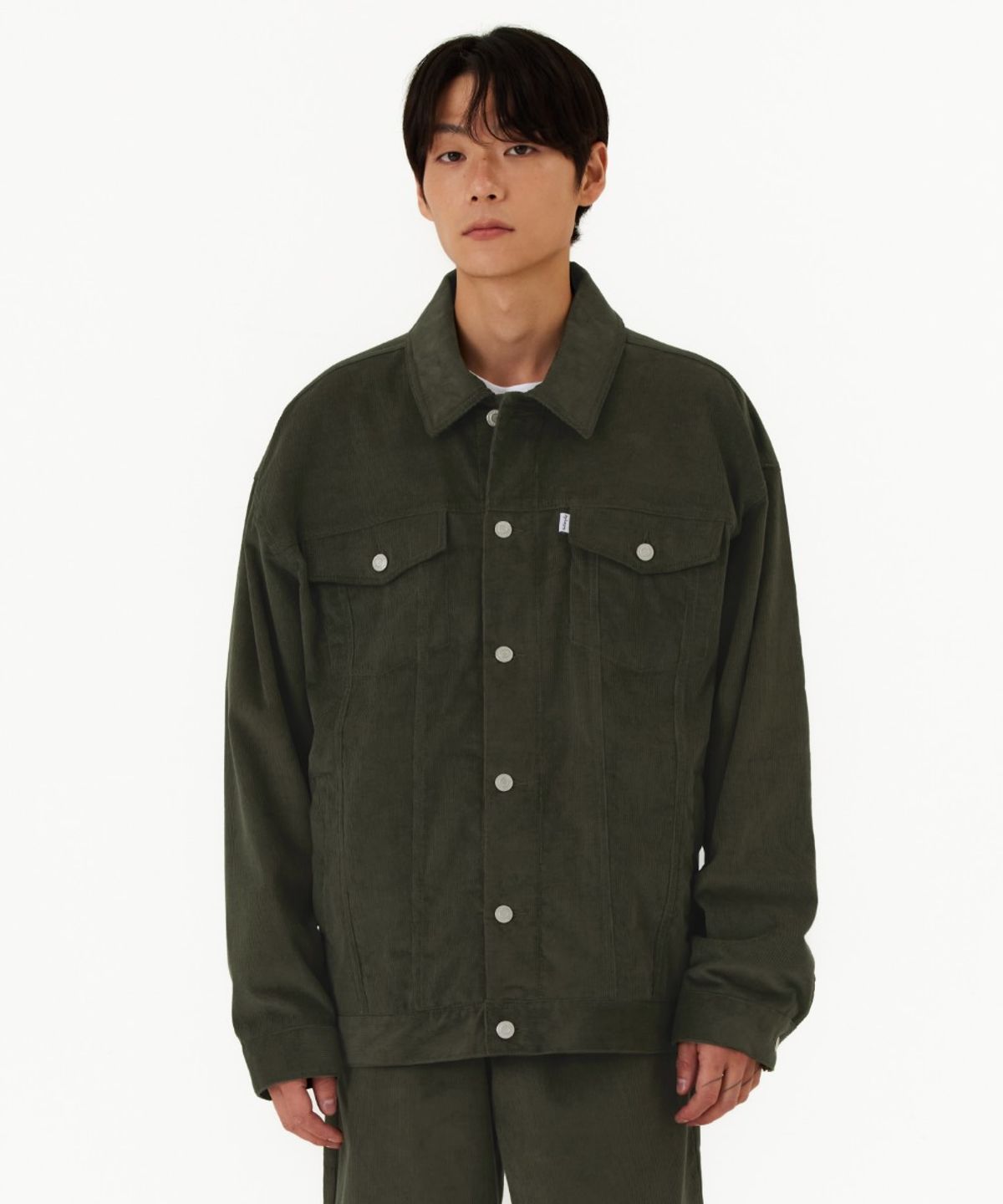 마크곤잘레스(MARK GONZALES) RELAXED CORDUROY TRUCKER JACKET - D/KHAKI