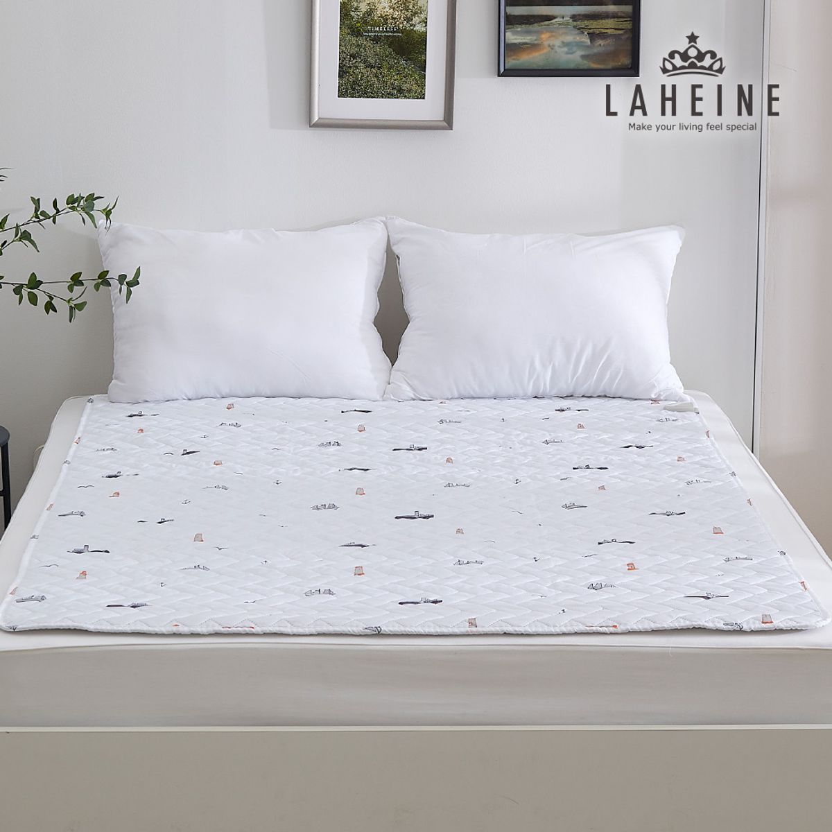 라헨느(LAHEINE) 겨울바다 카본 탄소 워셔블 전기요 2size