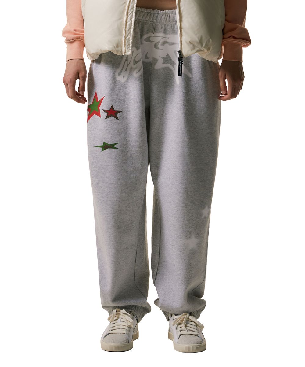 TWINKLE STAR SWEAT PANTS heather gray