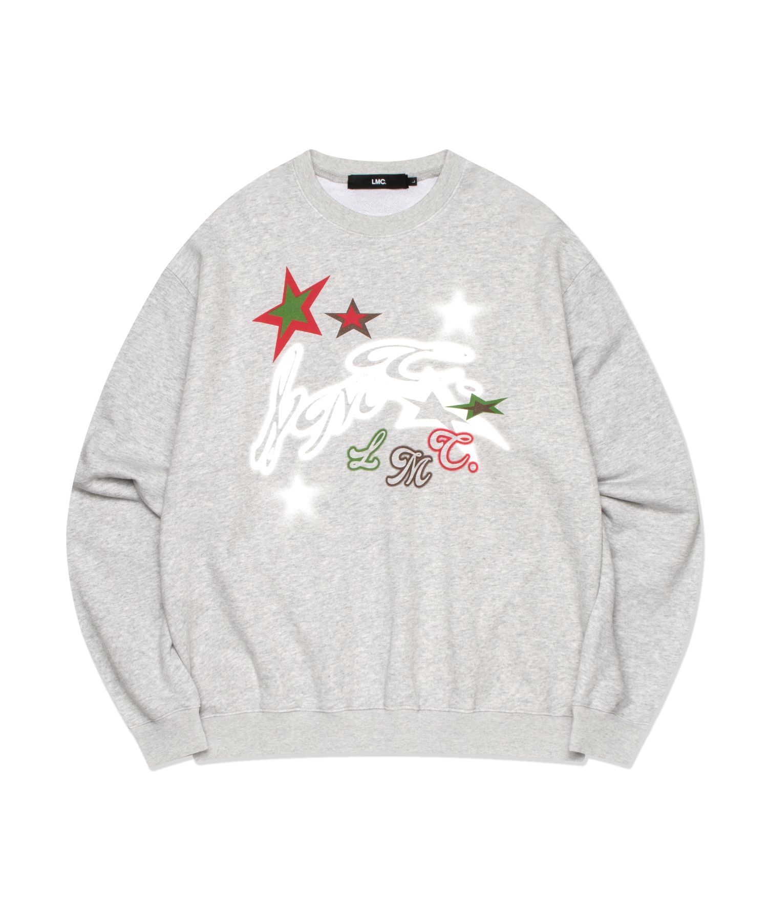 [ LMC ]★TWINKLE STAR SWEATSHIRT MUSINSA | LMC TWINKLE STAR SWEATSHIRT heather gray