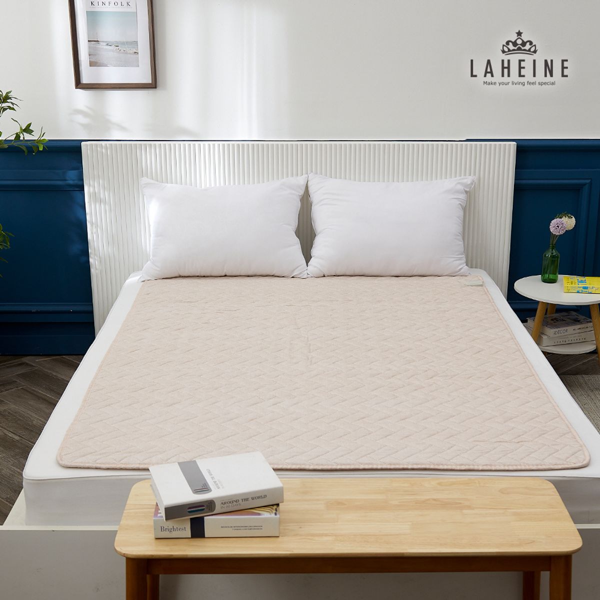 라헨느(LAHEINE) 오트밀 카본 탄소 워셔블 전기요 2size