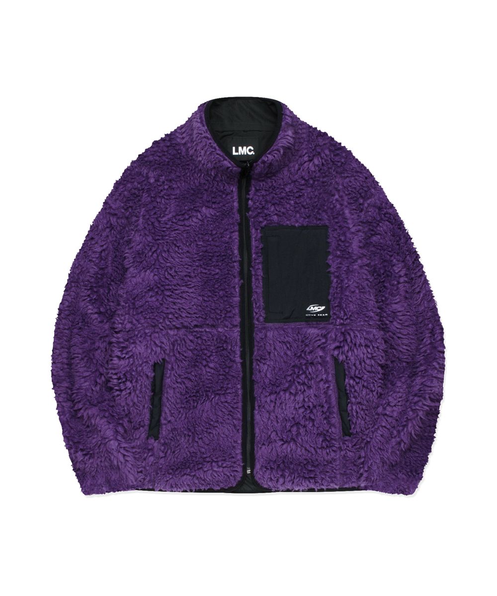 ACTIVE GEAR SHERPA FLEECE JACKET purple