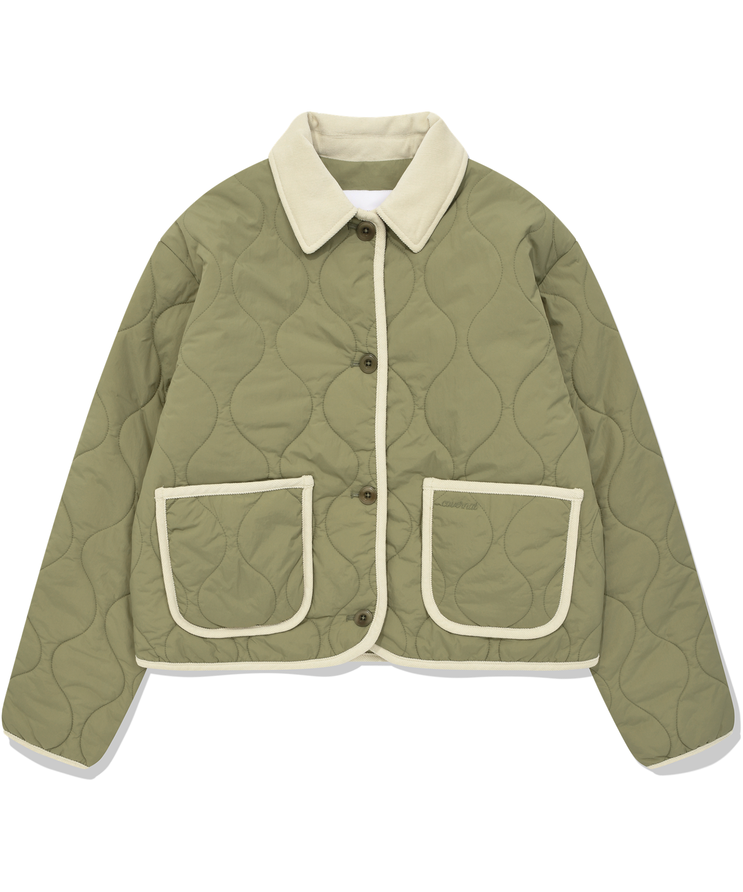ダウンジャケット・コート COVERNAT Women's Collarless Quilted Jacket Olive CO2404JK72O MUSINSA | COVERNAT Women's Collar Quilted Jacket Olive