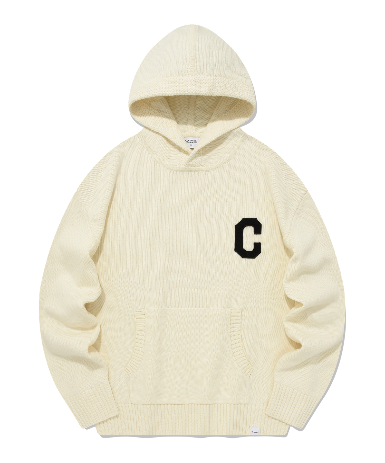 ★韓国の人気★【COVERNAT】★LAMBSWOOL C LOGO KNIT HOODI.E★ MUSINSA | COVERNAT C Logo Lambswool Hoodie Knit Ivory