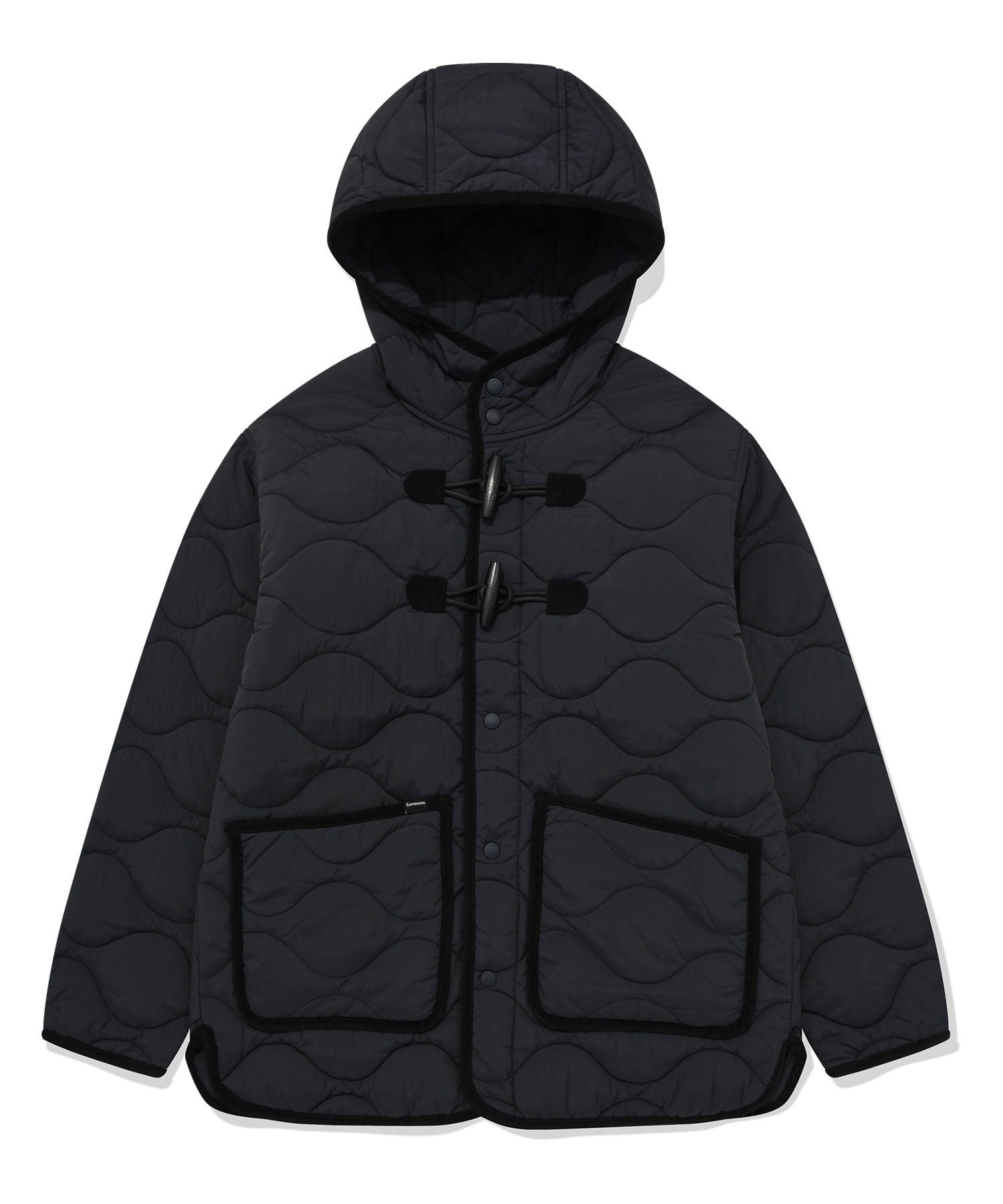 [COVERNAT]★QUILTED HOODED DUFFLE JACKET Covernat Unisex Quilting Hoodie Duffle Jacket Beige