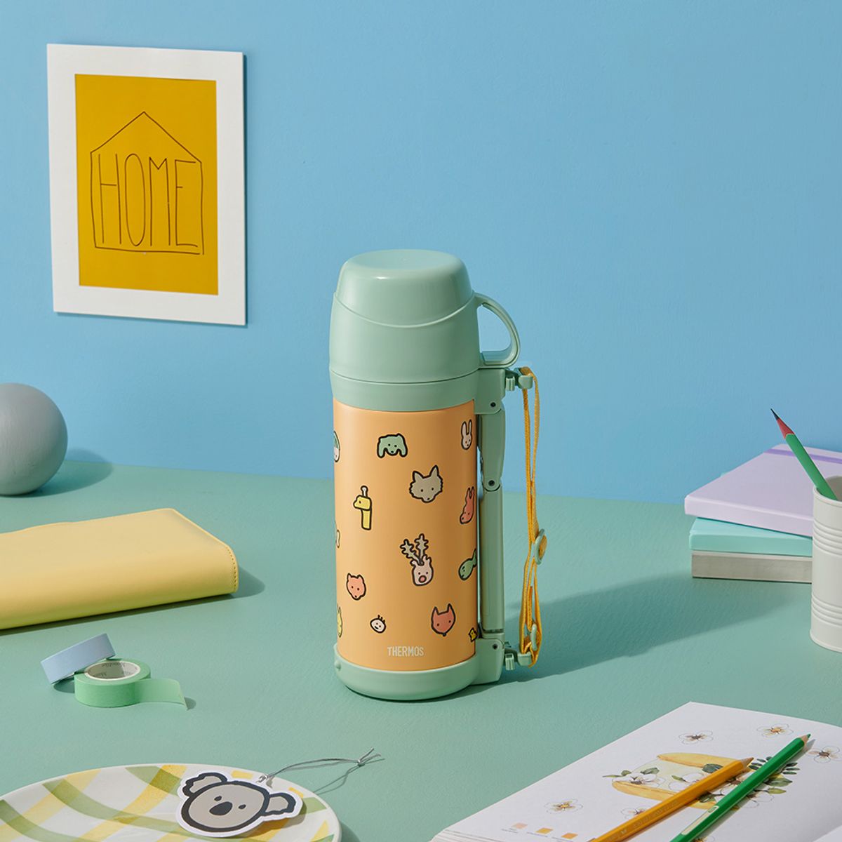 써모스(THERMOS) 보온보냉 제로퍼제로 스트롱 컵 타입 보온병 FFW-1003KC (1L)