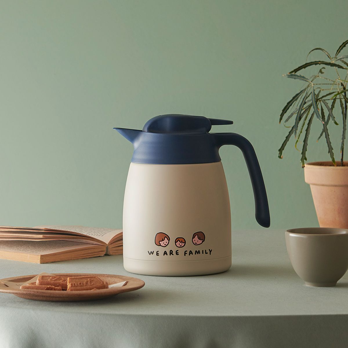 써모스(THERMOS) 보온보냉 스테인리스 제로퍼제로 테이블 포트 THV-1002KC (1L)