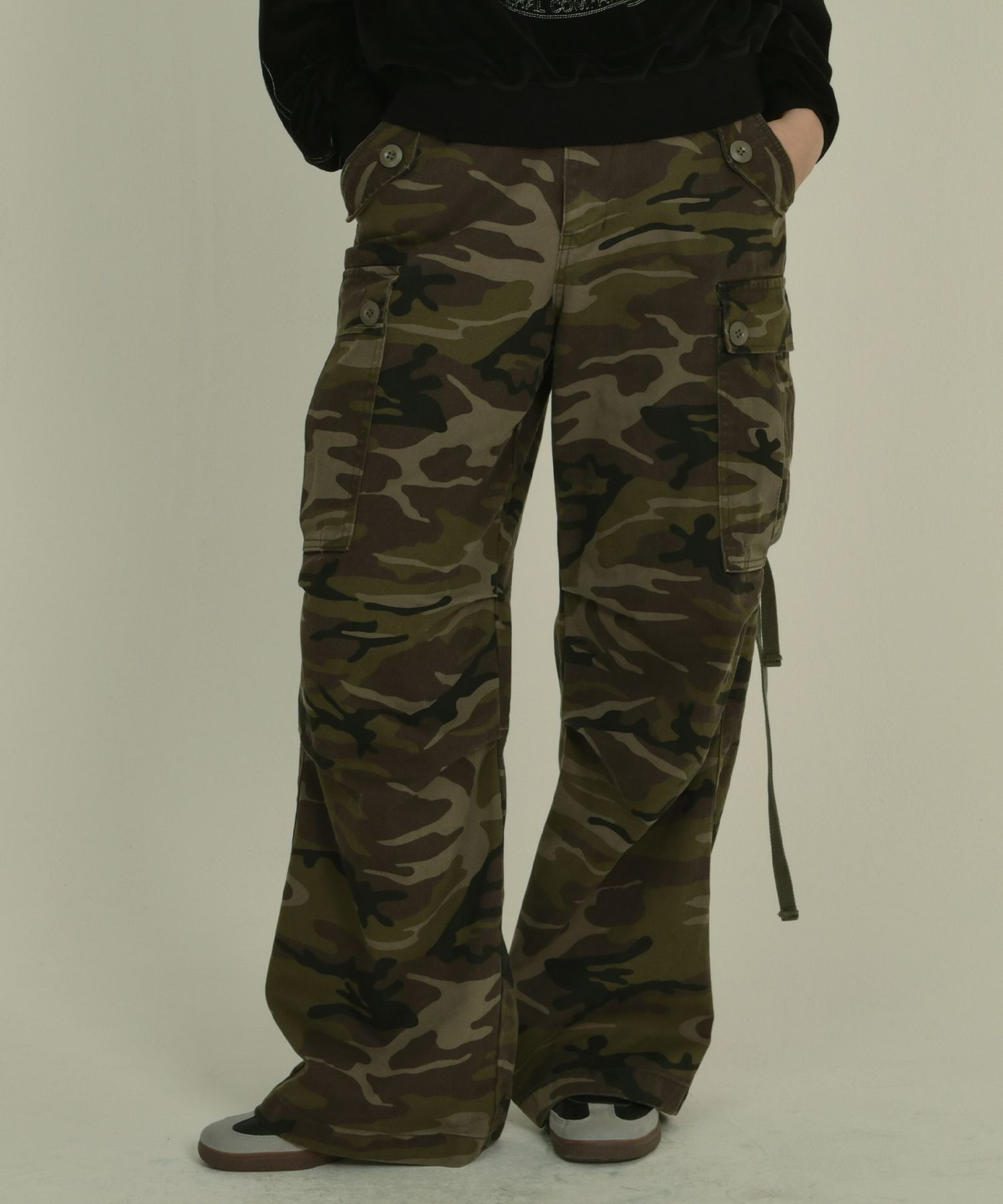 【MIDNIGHT MOVE】7 camo pants カモパンツ / 追跡付 7 カモパンツ (grey) - MIDNIGHT MOVE | 60% - アジア