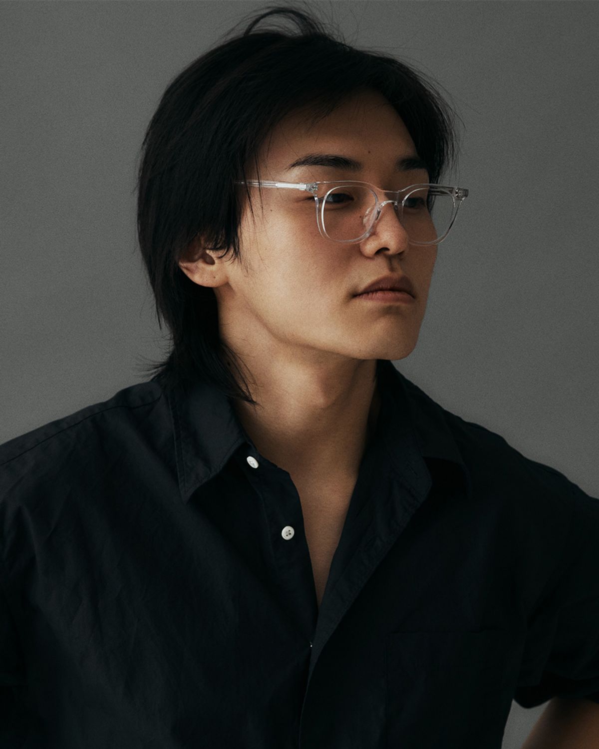 그라픽 플라스틱(GRAFIK:PLASTIC) rams_boy 클리어 블루라이트 차단렌즈