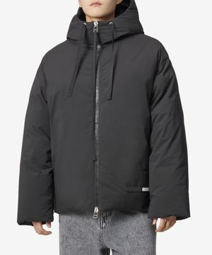 리튬 집업 후드 재킷 - 블랙 / 23A28OAU55TESBA032001