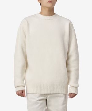 휘슬러 로고 니트 - 내추럴 화이트 / 23A28OAK07FLTOA007108