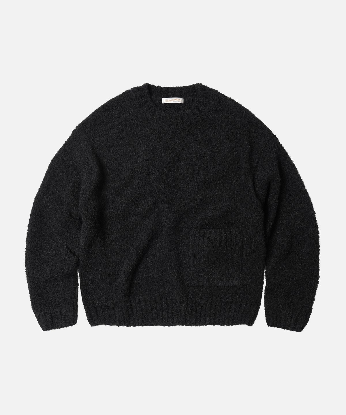 프리즘웍스(FRIZMWORKS) ALPACA BOUCLE KNIT _ BLACK