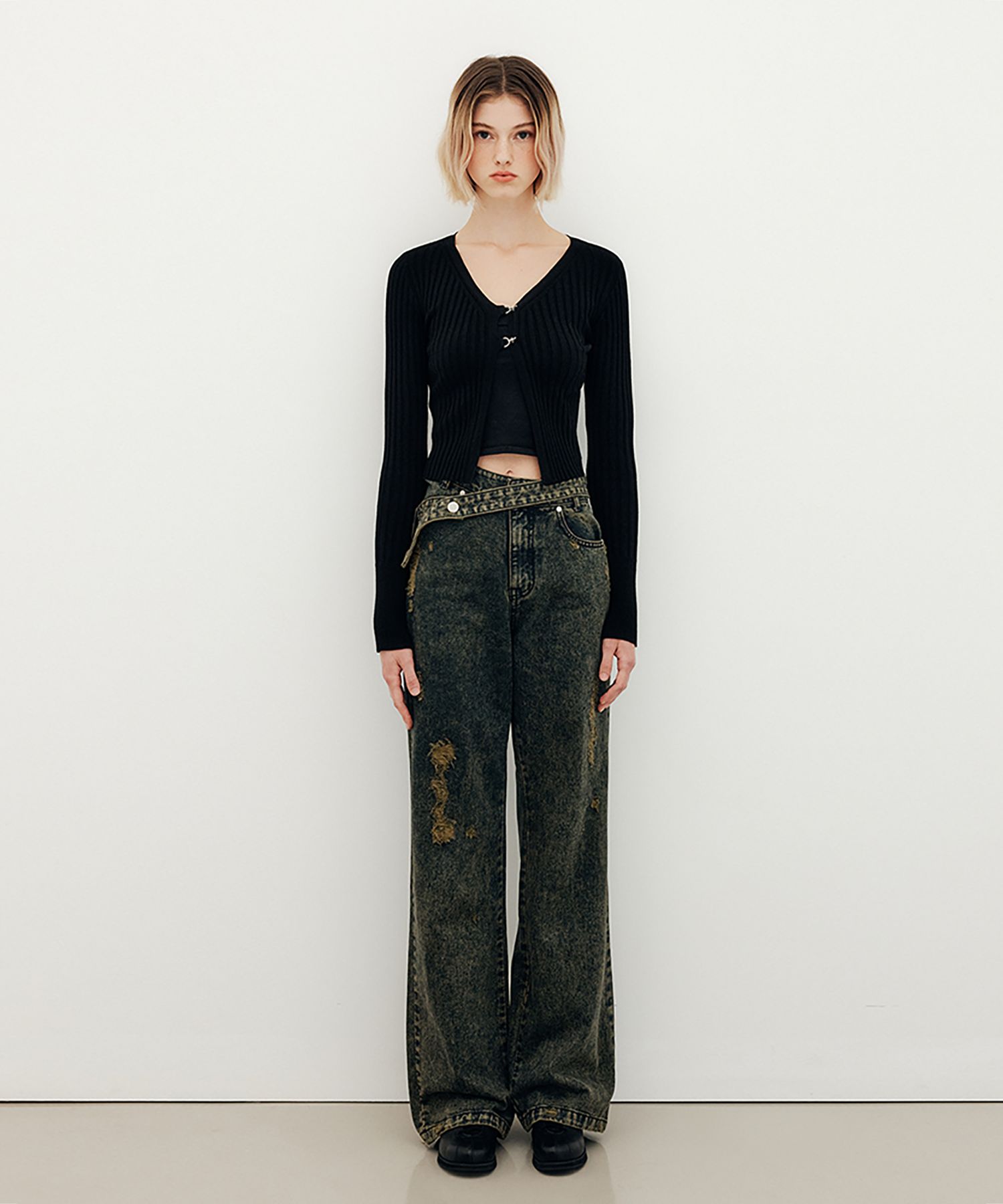 YUSE DENIM PANTS BLACK