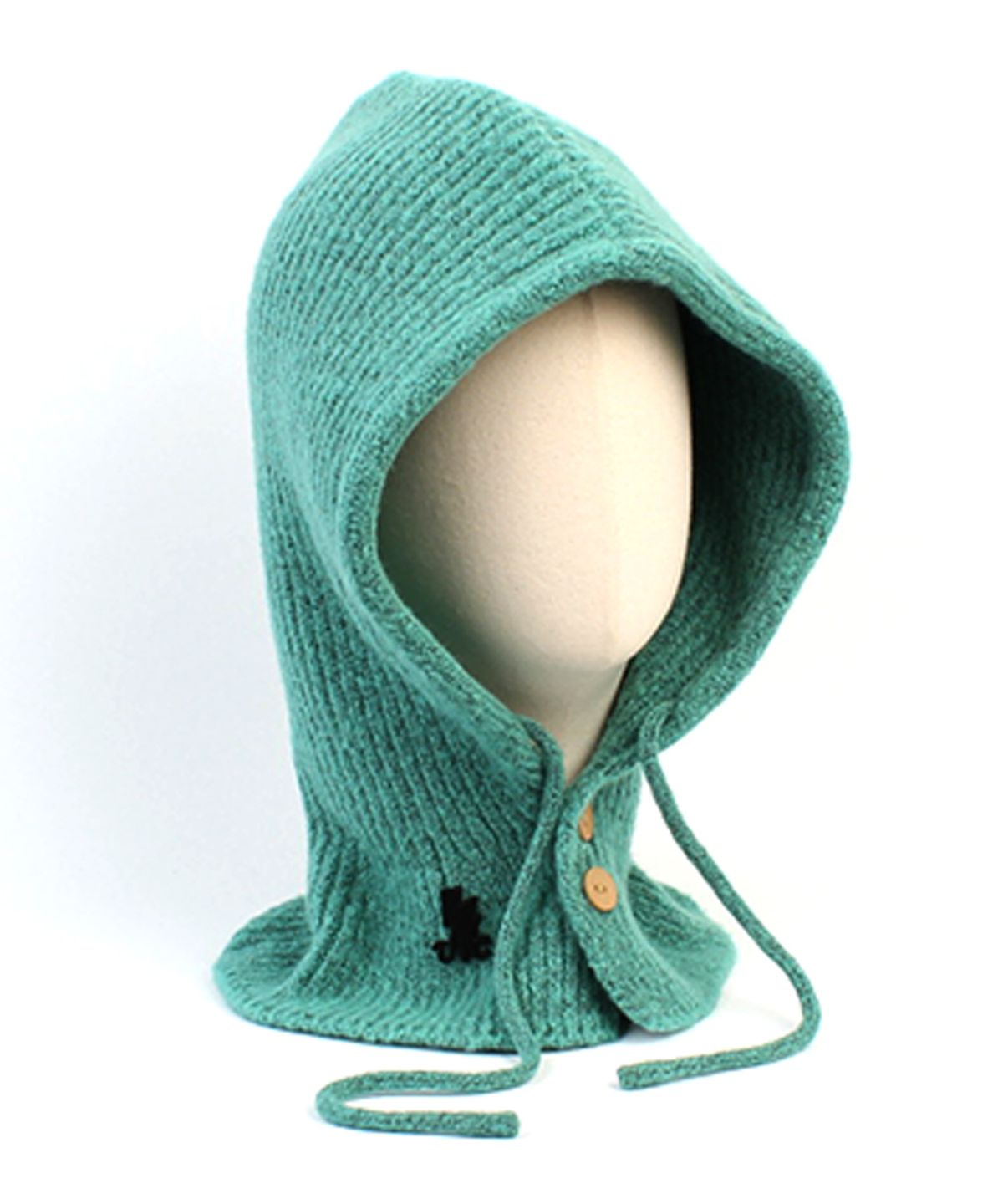 유니버셜 케미스트리(UNIVERSAL CHEMISTRY) Wool Knit Green Open Balaclava 바라클라바