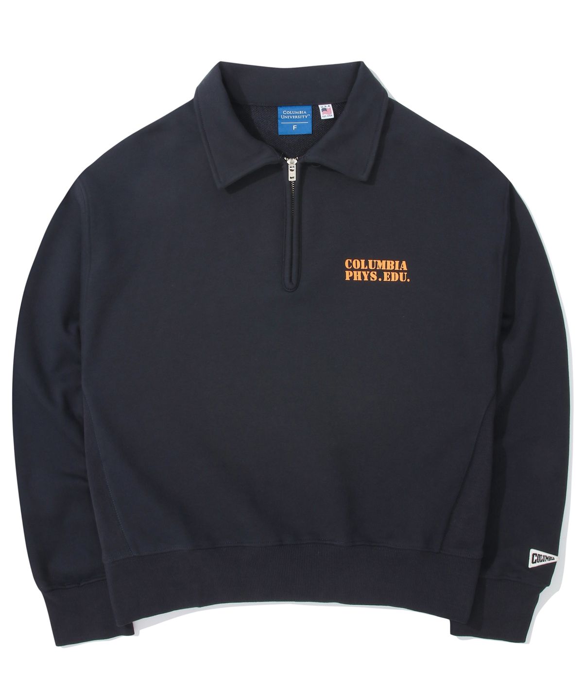 컬럼비아 유니버시티(COLUMBIA UNIVERSITY) C PHYS.EDU. WOMENS TERRY HALF ZU SWEATSHIRTS 크라운네이비