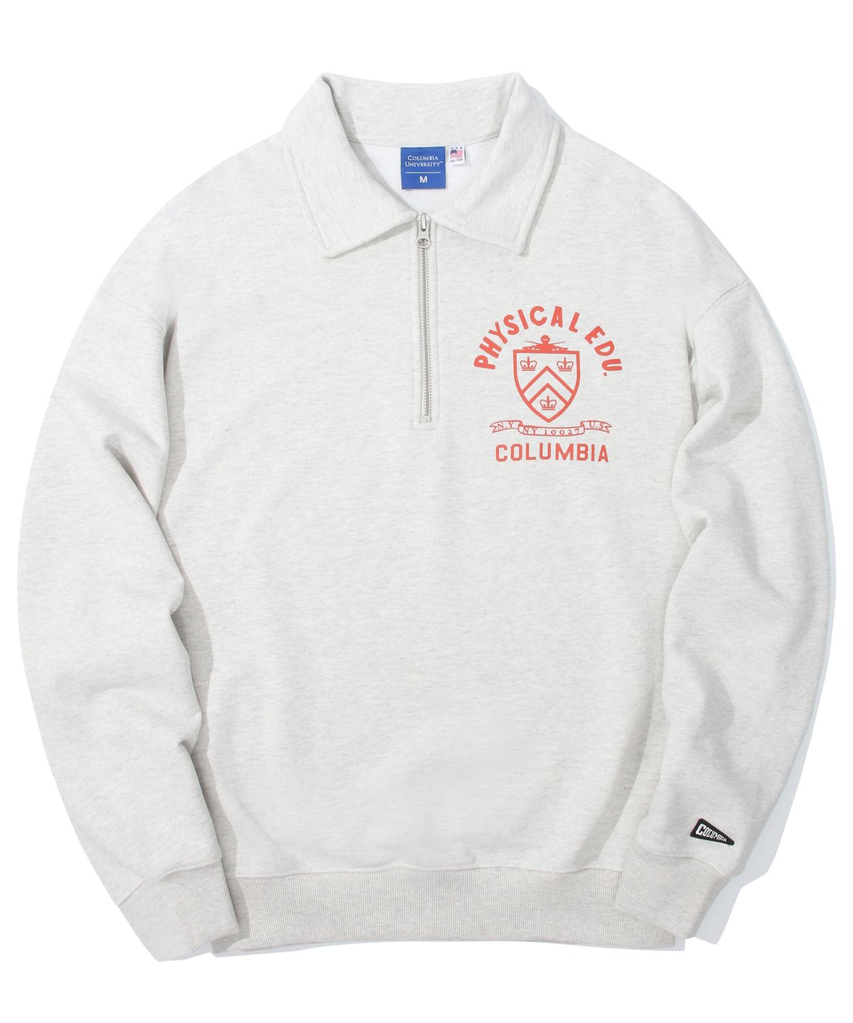 컬럼비아 유니버시티(COLUMBIA UNIVERSITY) 70 S PHYS EDU TERRY HALF ZU SWEATSHIRTS 오트밀