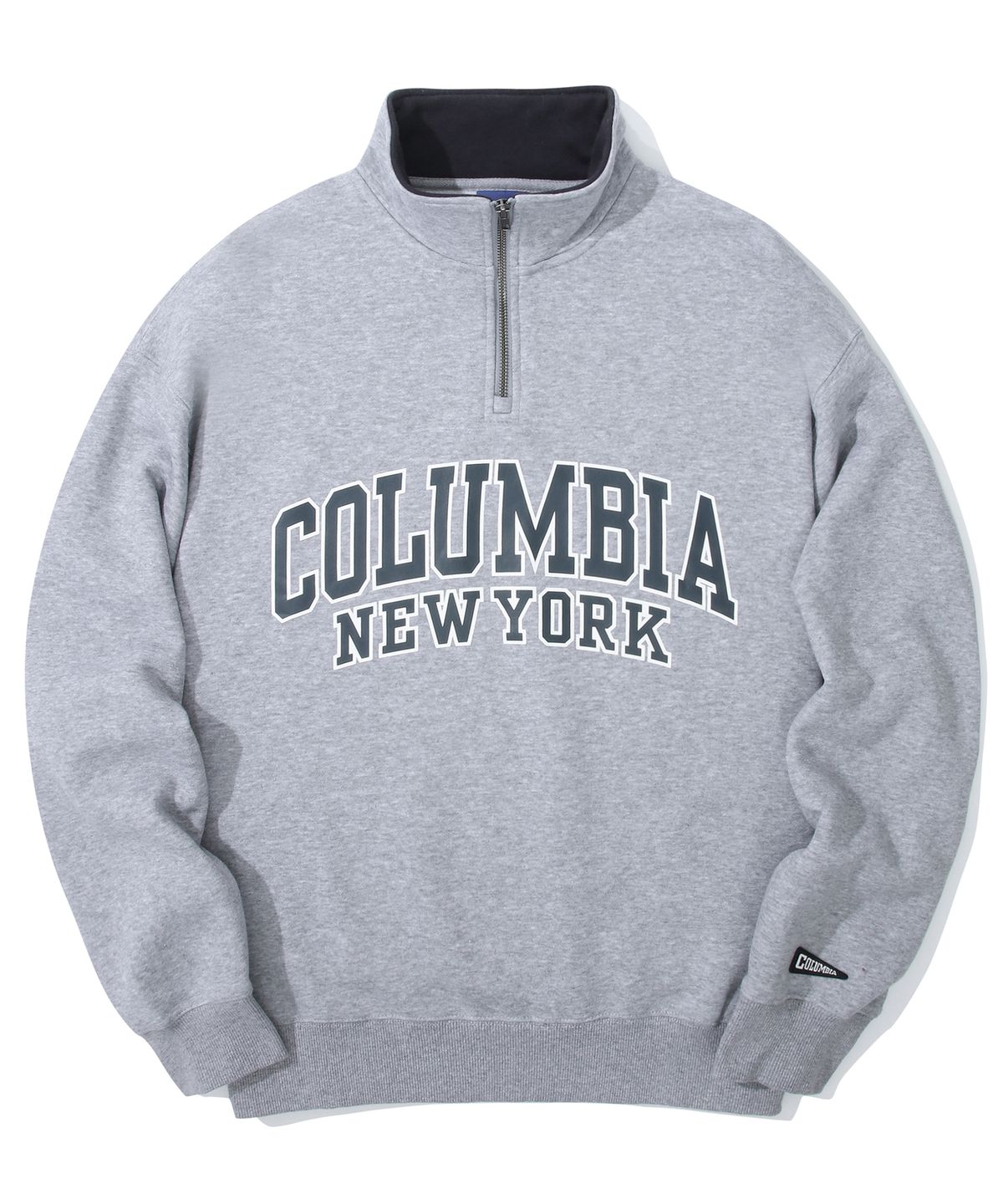 컬럼비아 유니버시티(COLUMBIA UNIVERSITY) 90 S ARCH LOGO FLEECE HALF ZU SWEATSHIRTS M그레이