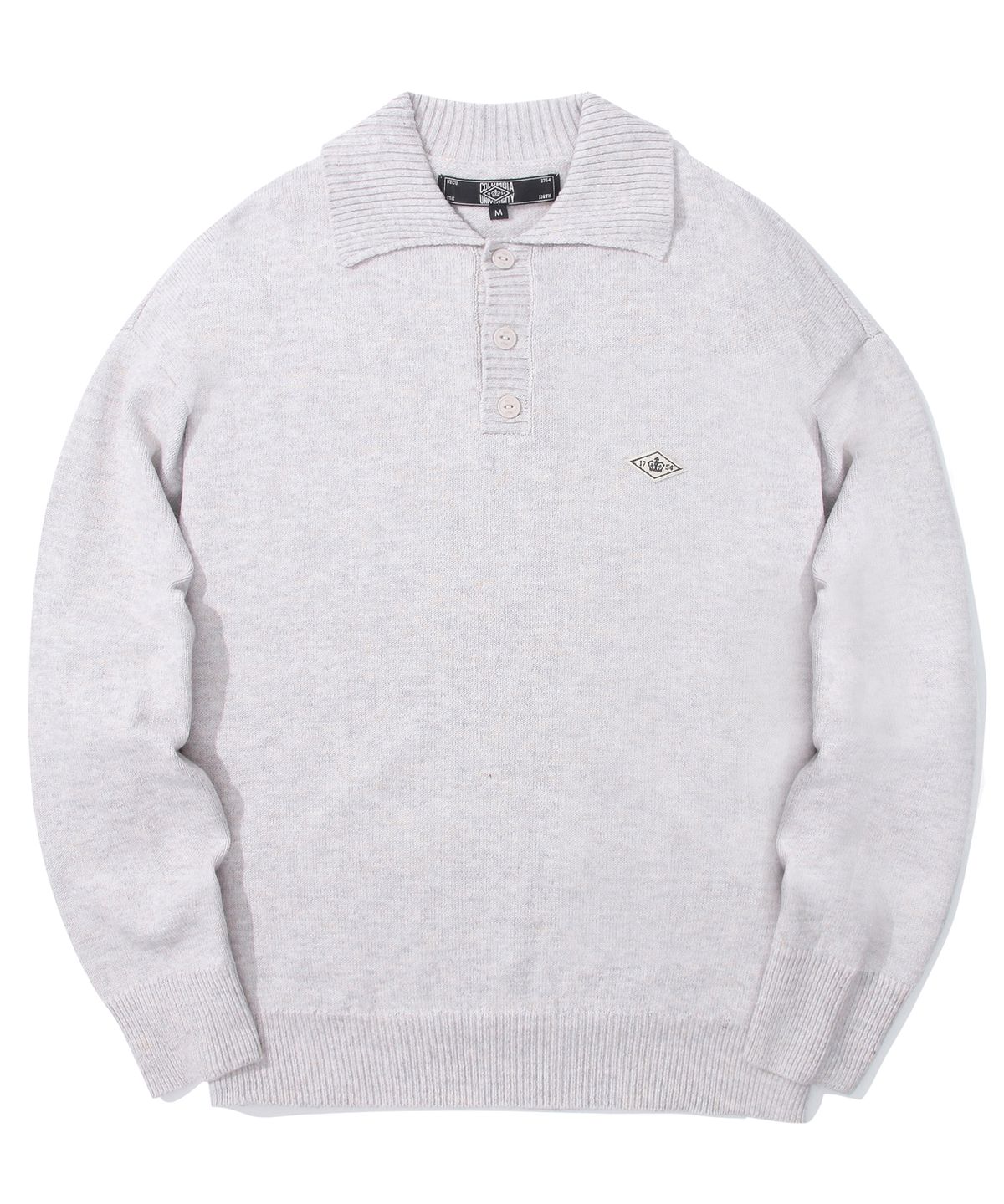 컬럼비아 유니버시티(COLUMBIA UNIVERSITY) 1754 CROWN OVER-FIT HALF SWEATER 오트밀