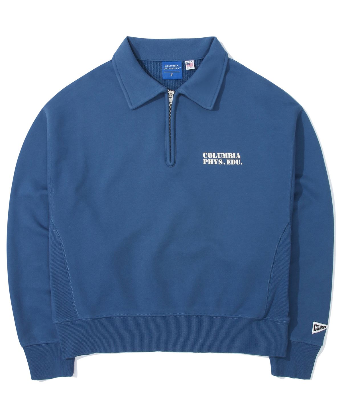 컬럼비아 유니버시티(COLUMBIA UNIVERSITY) C PHYS.EDU. WOMENS TERRY HALF ZU SWEATSHIRTS 로얄블루