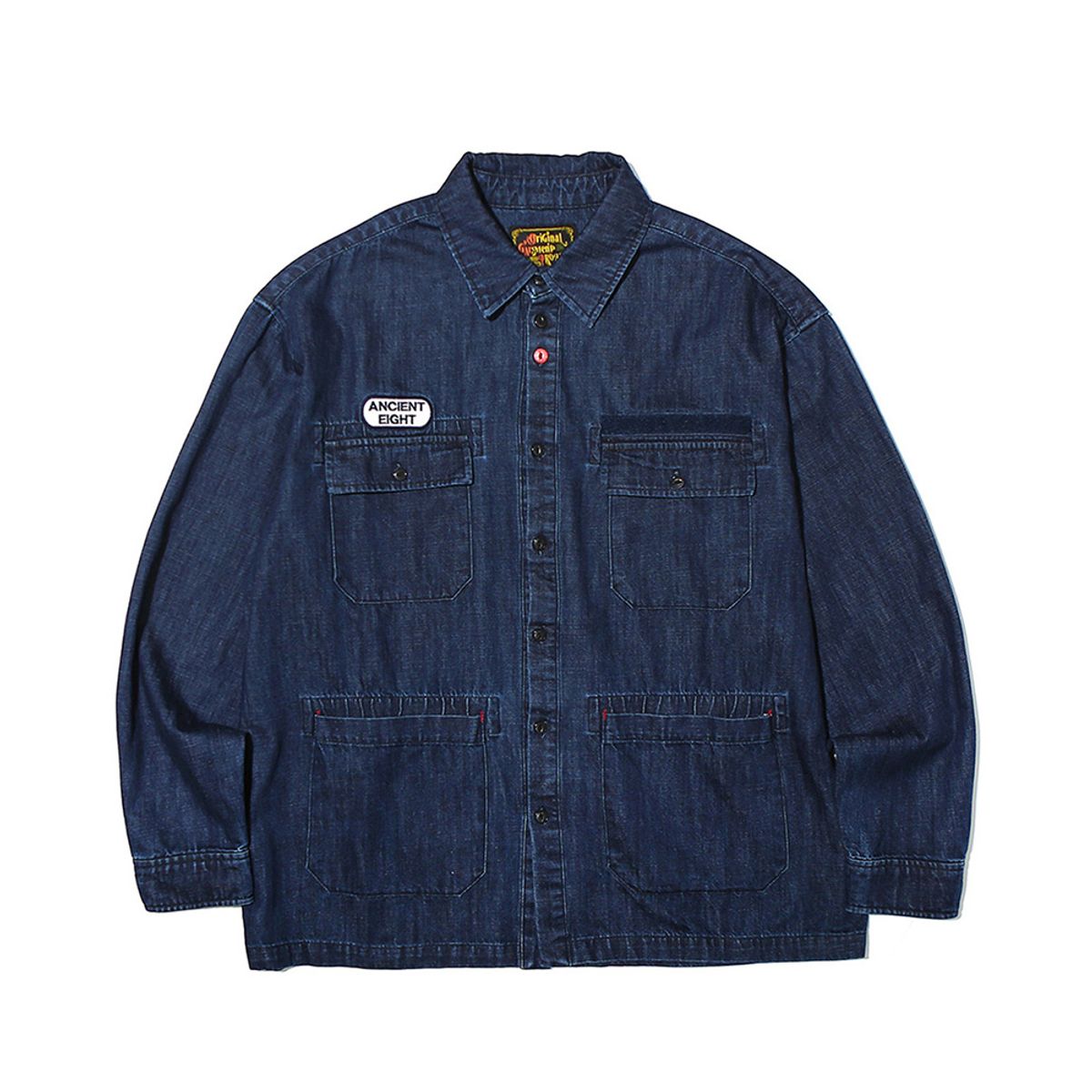 오가프(OGARP) Point Denim Detail Shirket Blue