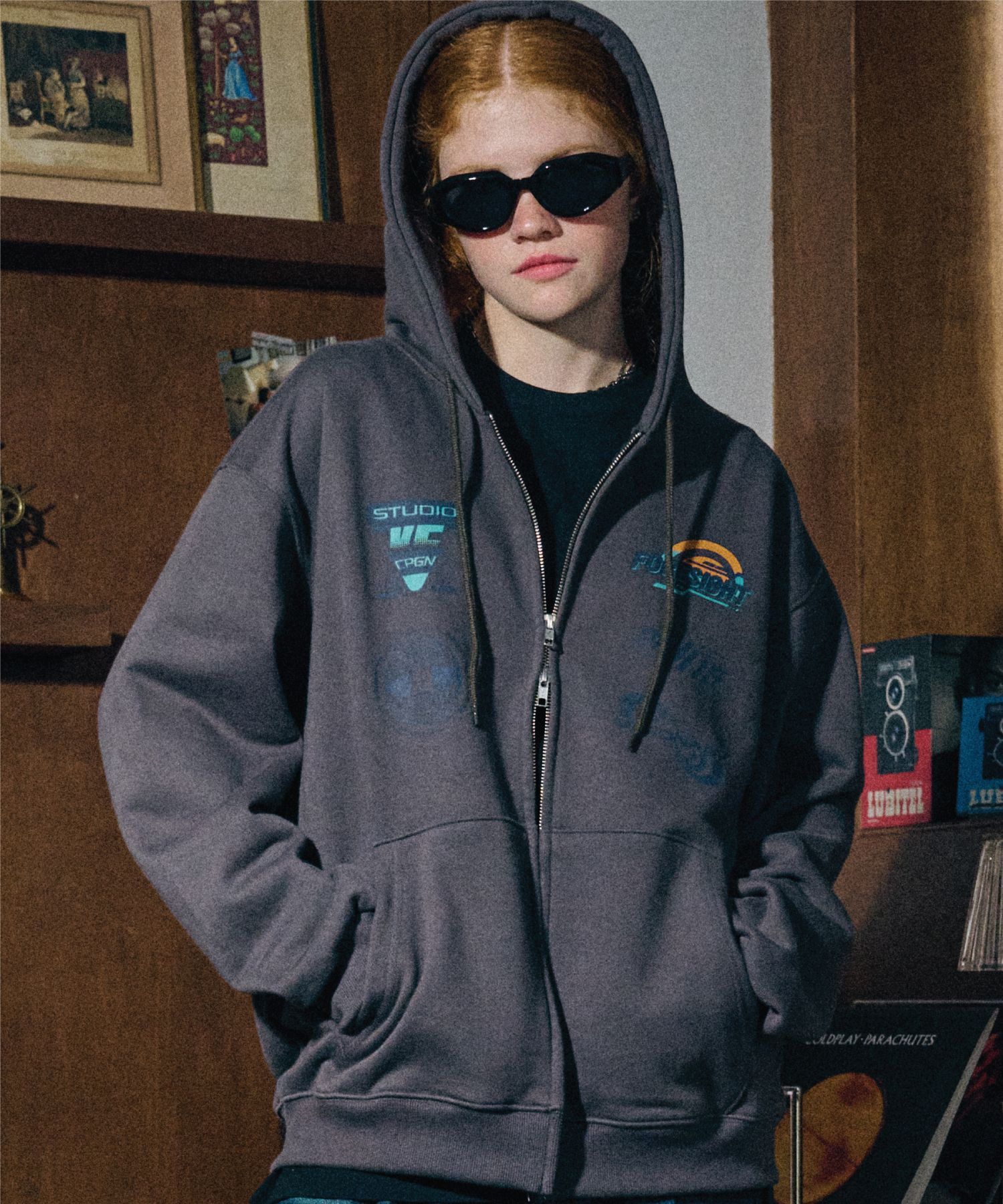 【CPGN STUDIO】23FW★ [2-WAY] FORESIGHT Hood Zip-up MUSINSA | CPGN STUDIO [2-WAY] FORESIGHT Hooded Zip-up Charcoal