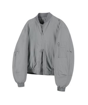 86-IRO300 패디드  ma-1 오버 숏패딩 그레이