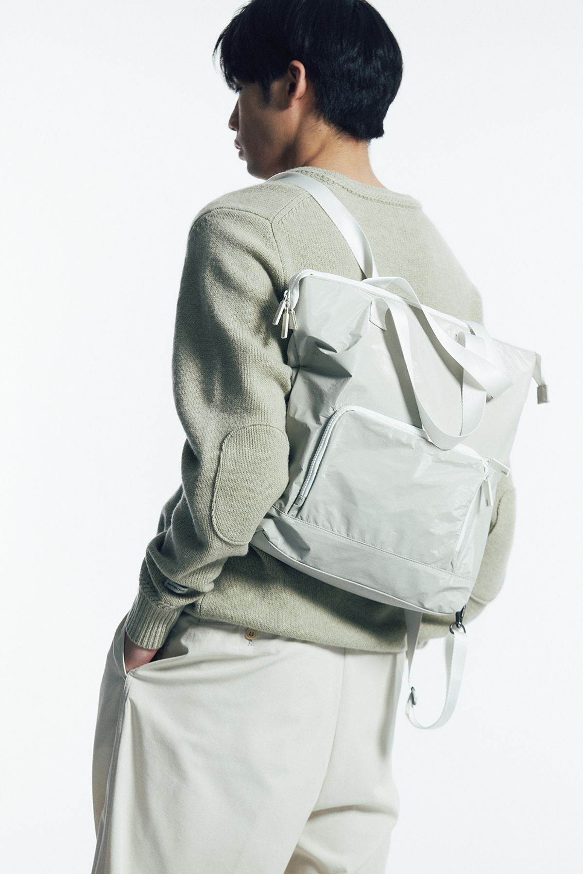 탭앤쉬프트(TAB N SHIFT) Mono 2 Way Backpack - Lt. Beige