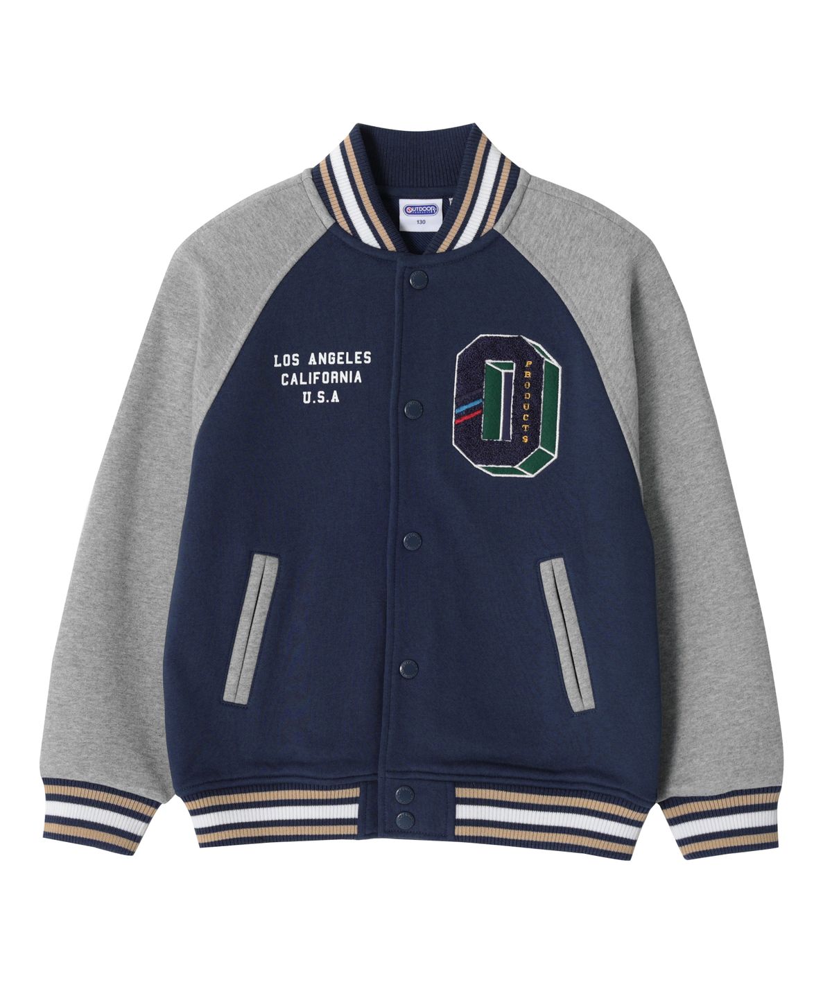 아웃도어 프로덕츠 키즈(OUTDOOR PRODUCTS KIDS) 부클 쭈리 바시티 자켓 (네이비) OD233OJK03_NVY