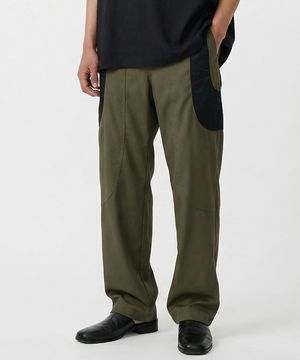 플레어 절개 팬츠 Khaki