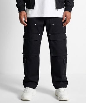 시그너처 리벳 카고팬츠 Black