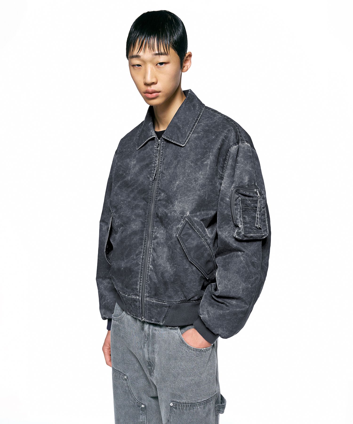 MUSINSA | INSILENCE Pigment Washed MA-1 INK