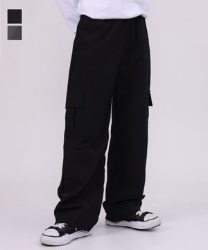 [2PACK] 나일론 스트링 와이드 카고 팬츠 3COLOR
