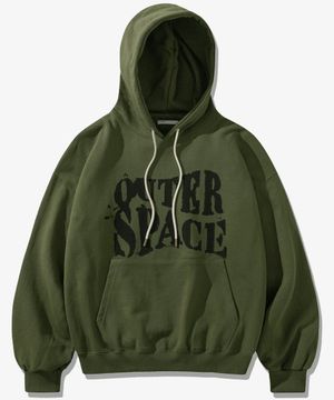 스페이스 헤비코튼 후드 카키 KMHD6723