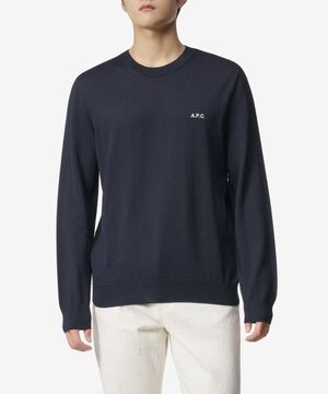 AXEL 로고 크루넥 니트 - 블랙 / WOAOCH23235IAK