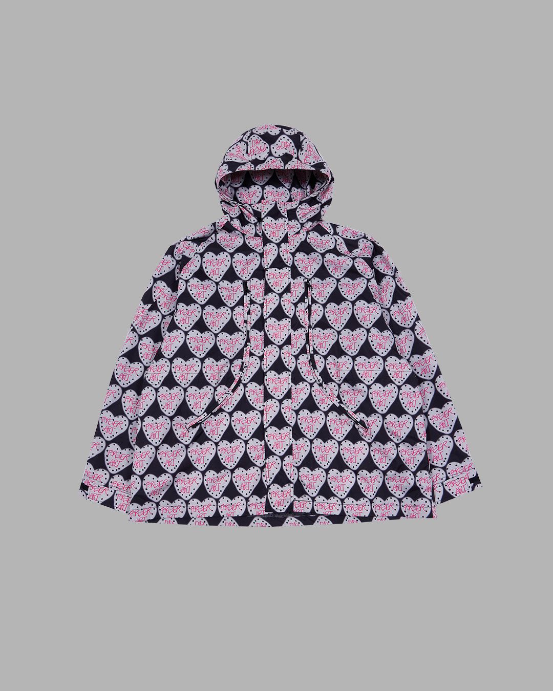 【THE MUSEUM VISITOR】HEART PRINTED WINDBREAKER MUSINSA | THE MUSEUM VISITOR FOREVER ART PRINTED CURVED