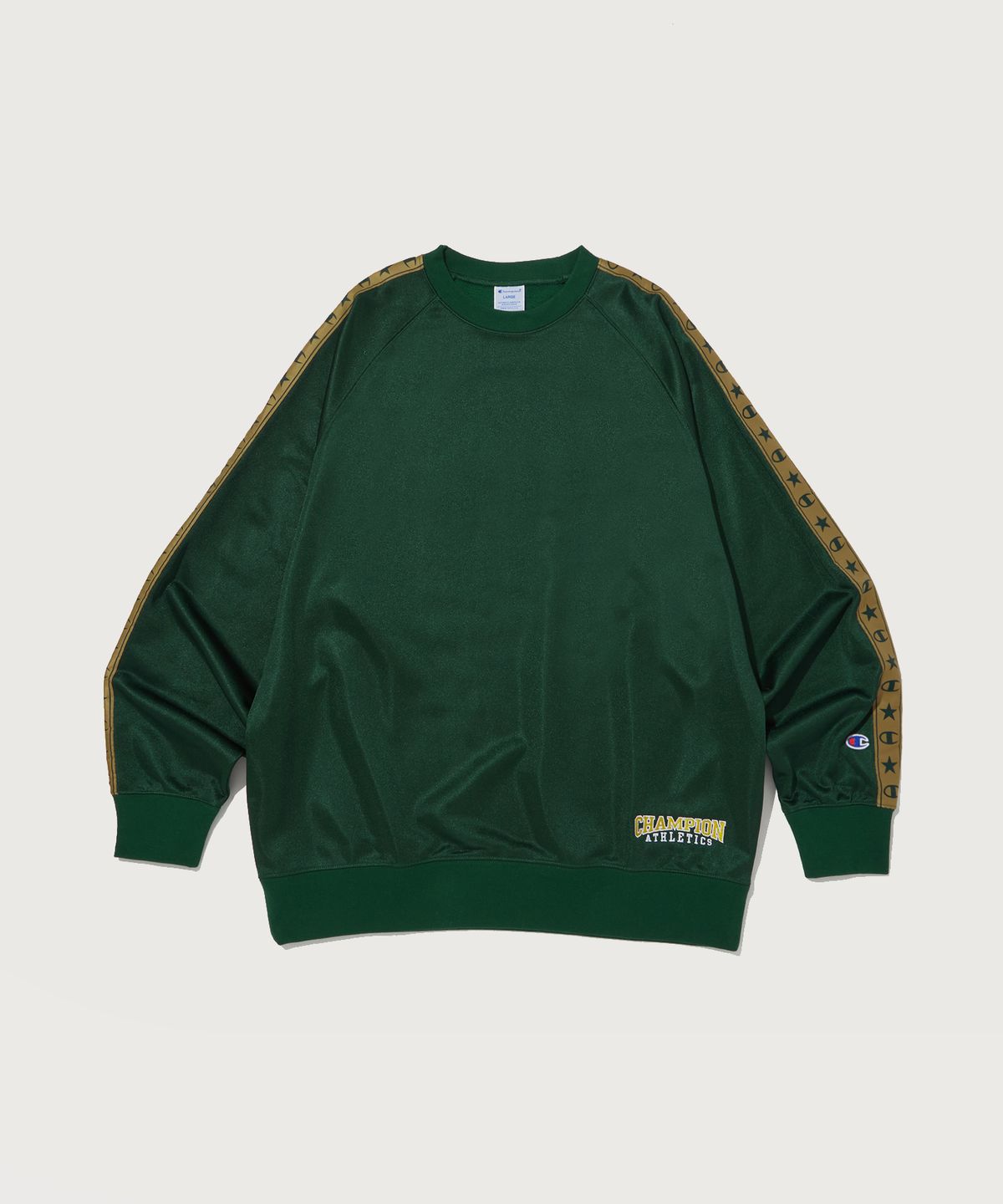 챔피온(CHAMPION) 유광 저지 긴팔 티셔츠 Dark Green