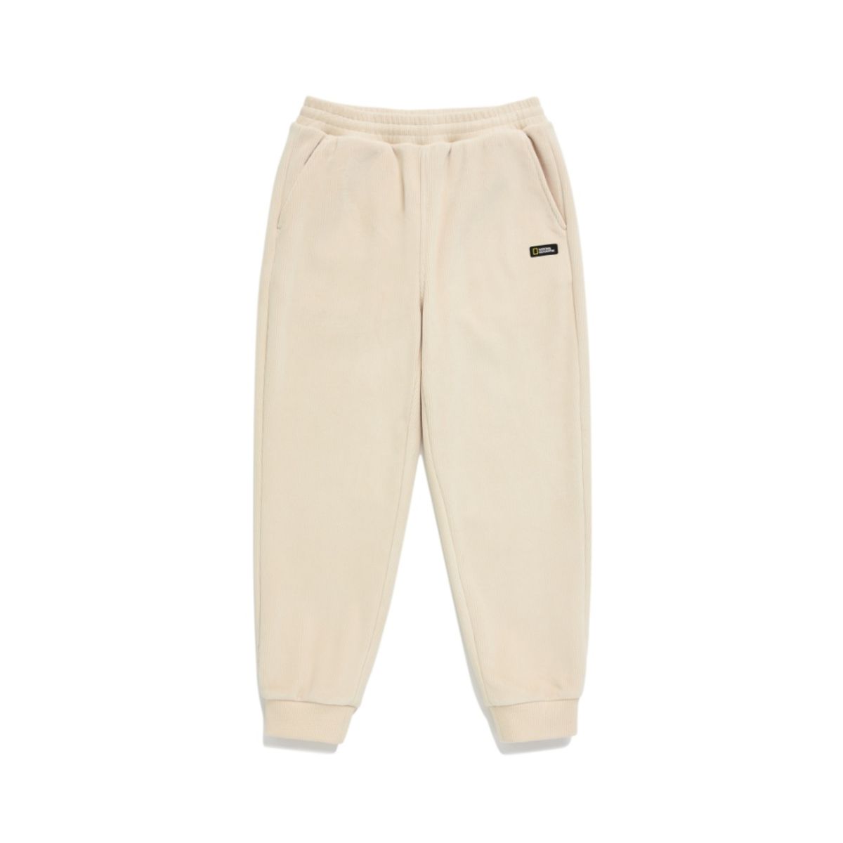 내셔널지오그래픽 키즈(NATIONAL GEOGRAPHIC KIDS) K234UPT970 코듀로이 트레이닝 조거 팬츠(기모) CREAM