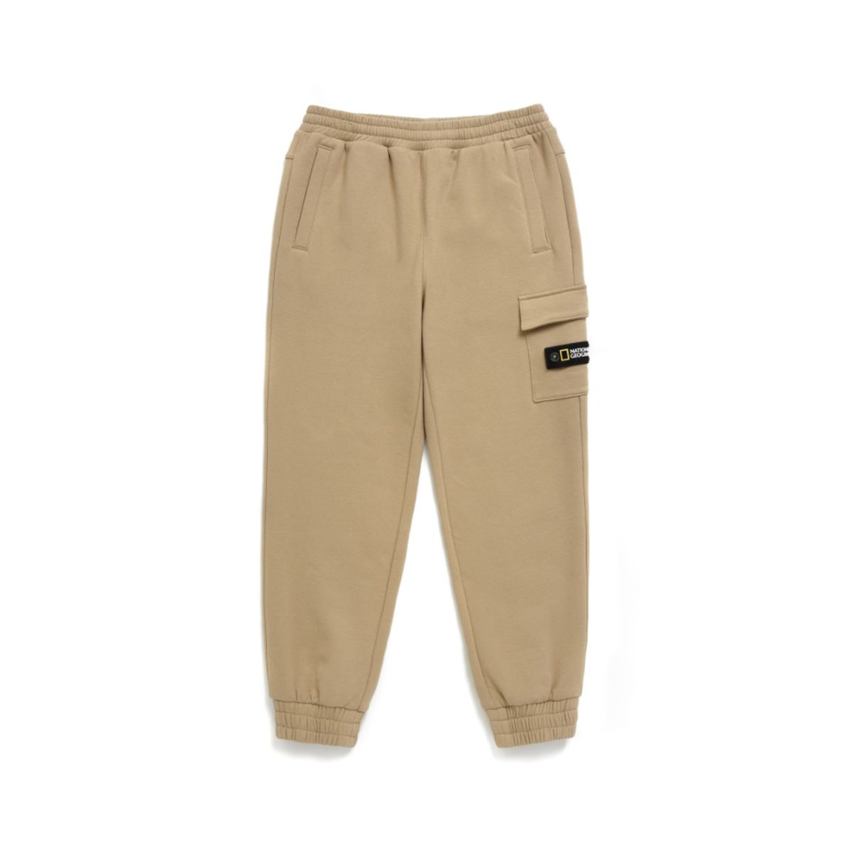 내셔널지오그래픽 키즈(NATIONAL GEOGRAPHIC KIDS) K234UPT910 카고포켓 트레이닝 조거 팬츠(기모) DBEIGE