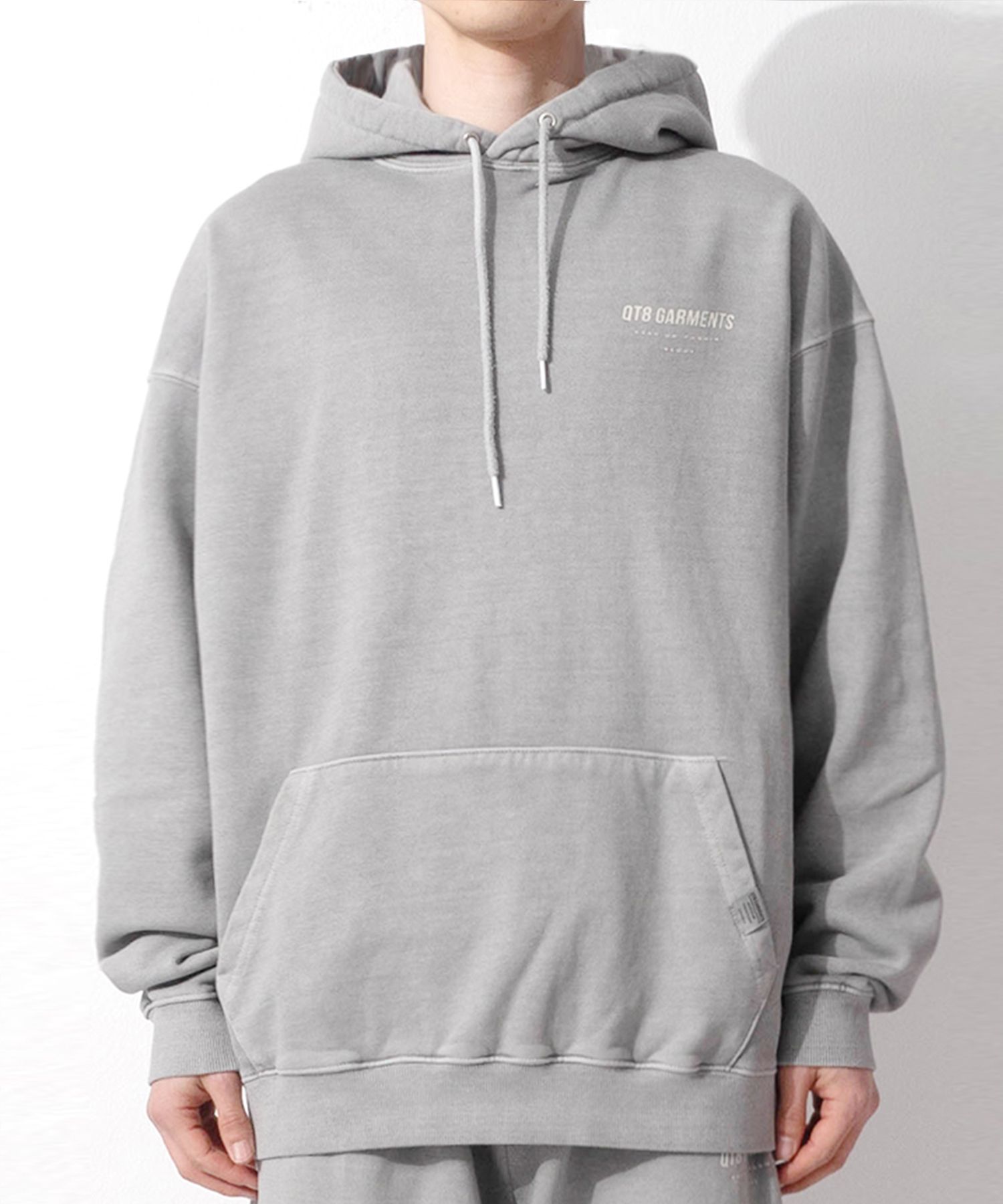 オン　On Hoodie グレー S JGGSPWM Knee Length Full Zip Hoodie High Collar Casual