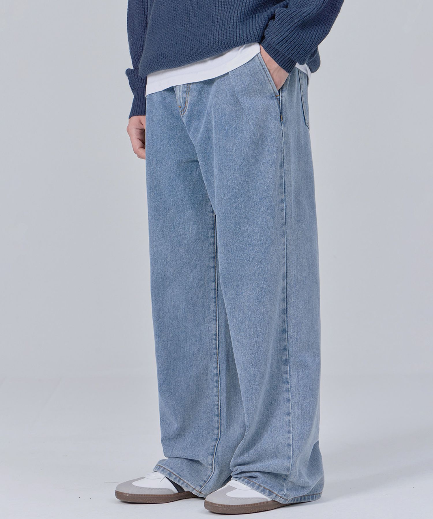 デニム・ジーパン Nus Wide One Tuck Denim Pants MUSINSA | DYSFUNCT Nus Wide One Tuck Denim Pants