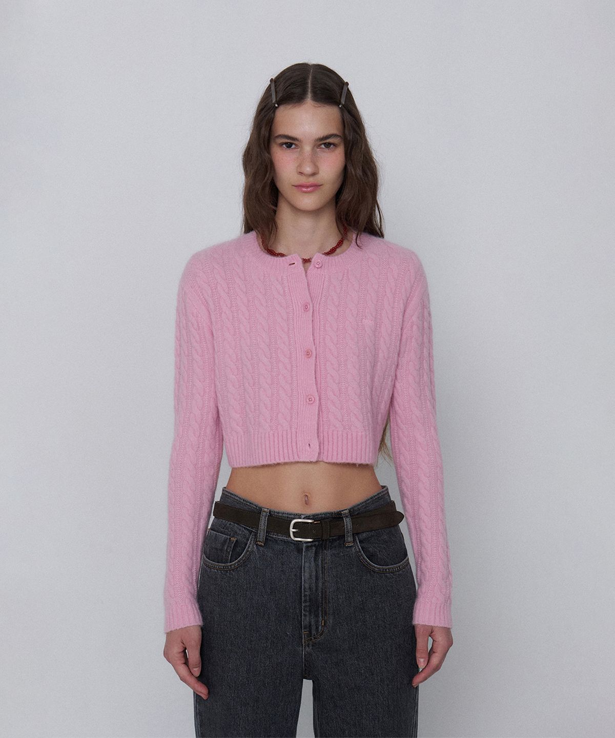 그로브(GROVE) 23FW MILLO CARDIGAN_PINK
