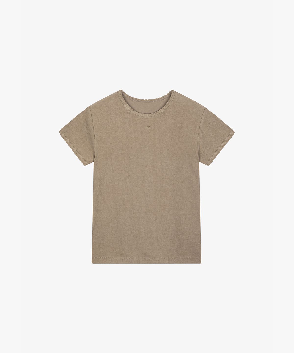 그로브(GROVE) 23FW VELVET IZI T-SHIRT_BROWN