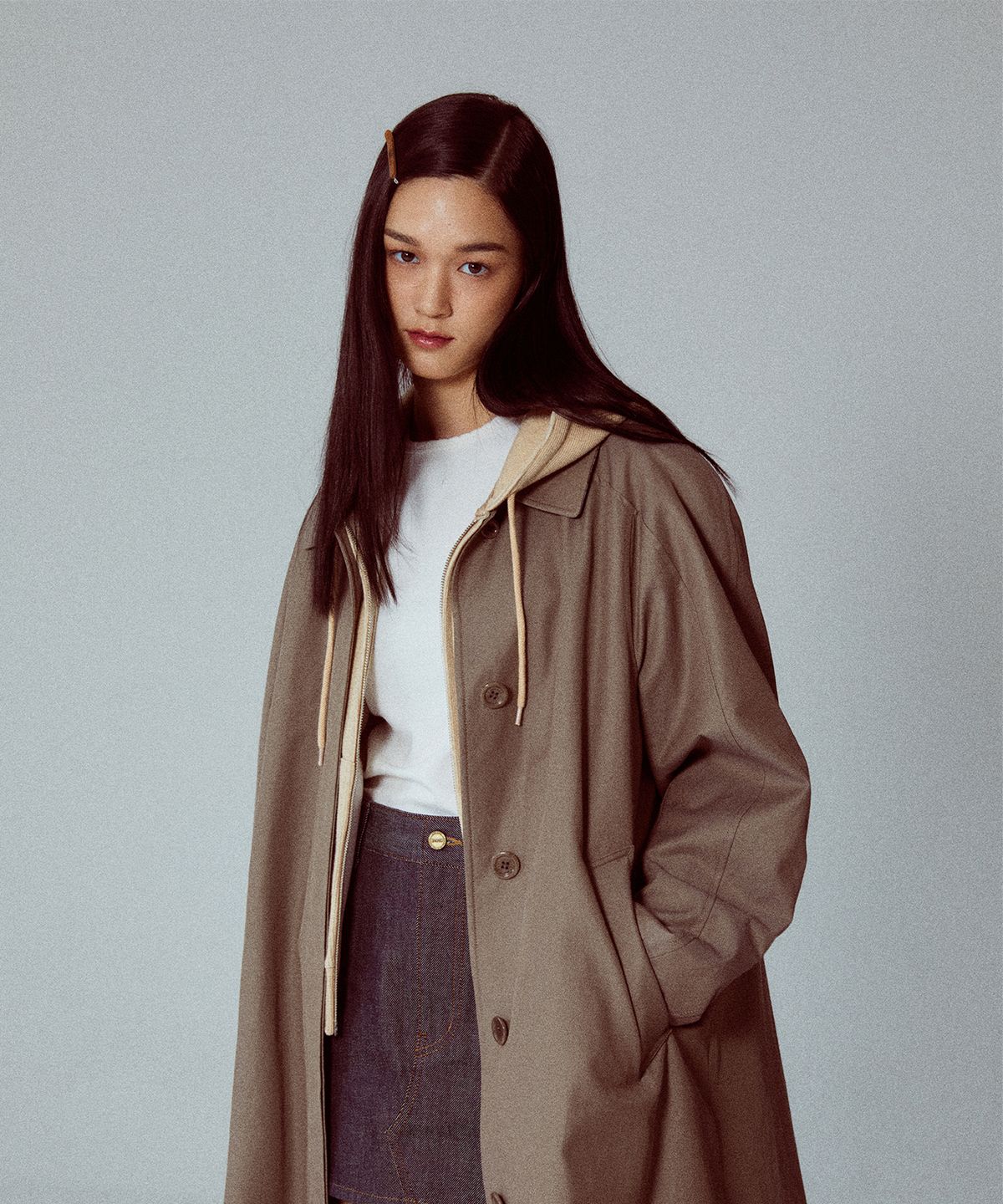 그로브(GROVE) 23FW VELVET IZI T-SHIRT_IVORY