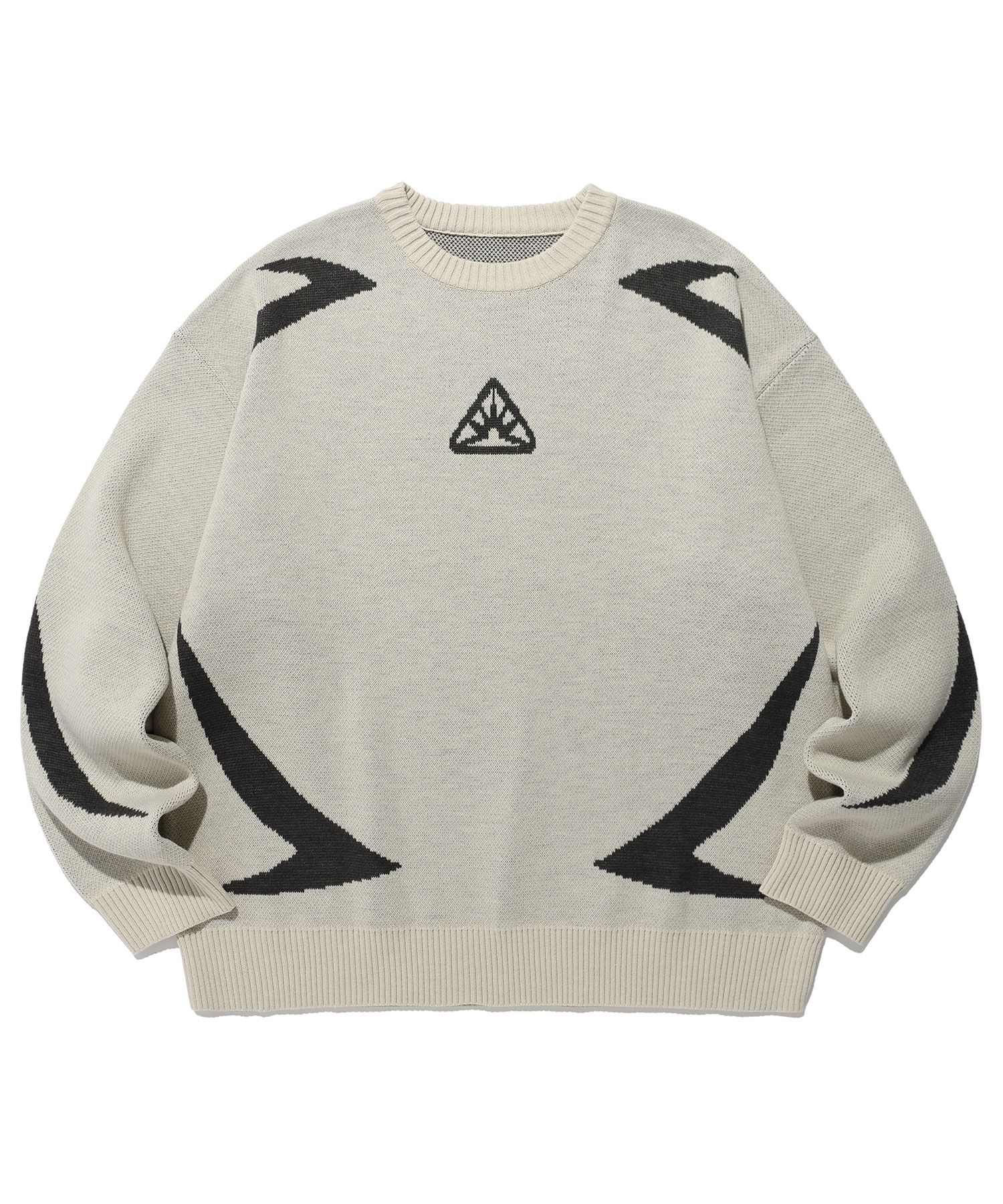 さらに100円引き◆ISTKUNST◆SUNRISE LOGO KNIT MUSINSA | ISTKUNST SPORTY SUNRISE LOGO KNIT_BEIGE(IK2DFMK600A)
